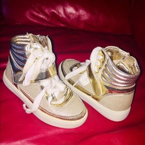 Michael kors ivy mae gold high tops
